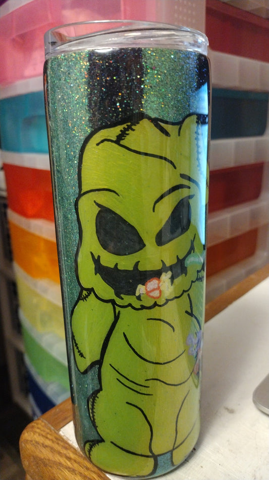 Hand Painted Oogie Boogie 20 oz. Tumbler