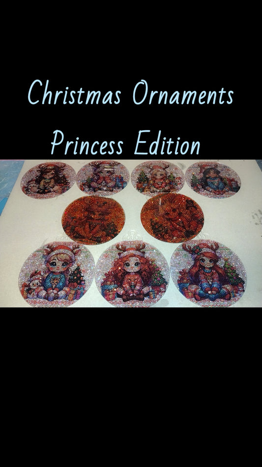 Christmas Ornaments 9 pc. Princesses Edition