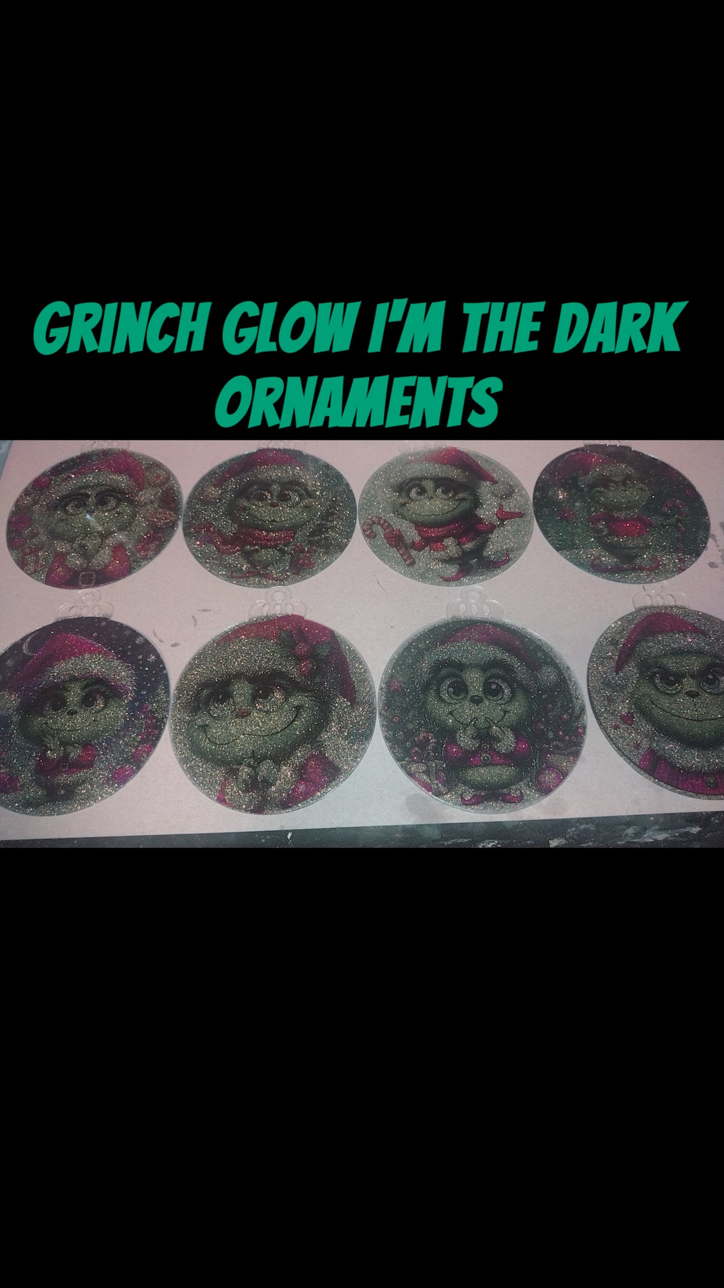 Grinch Glow Ornaments