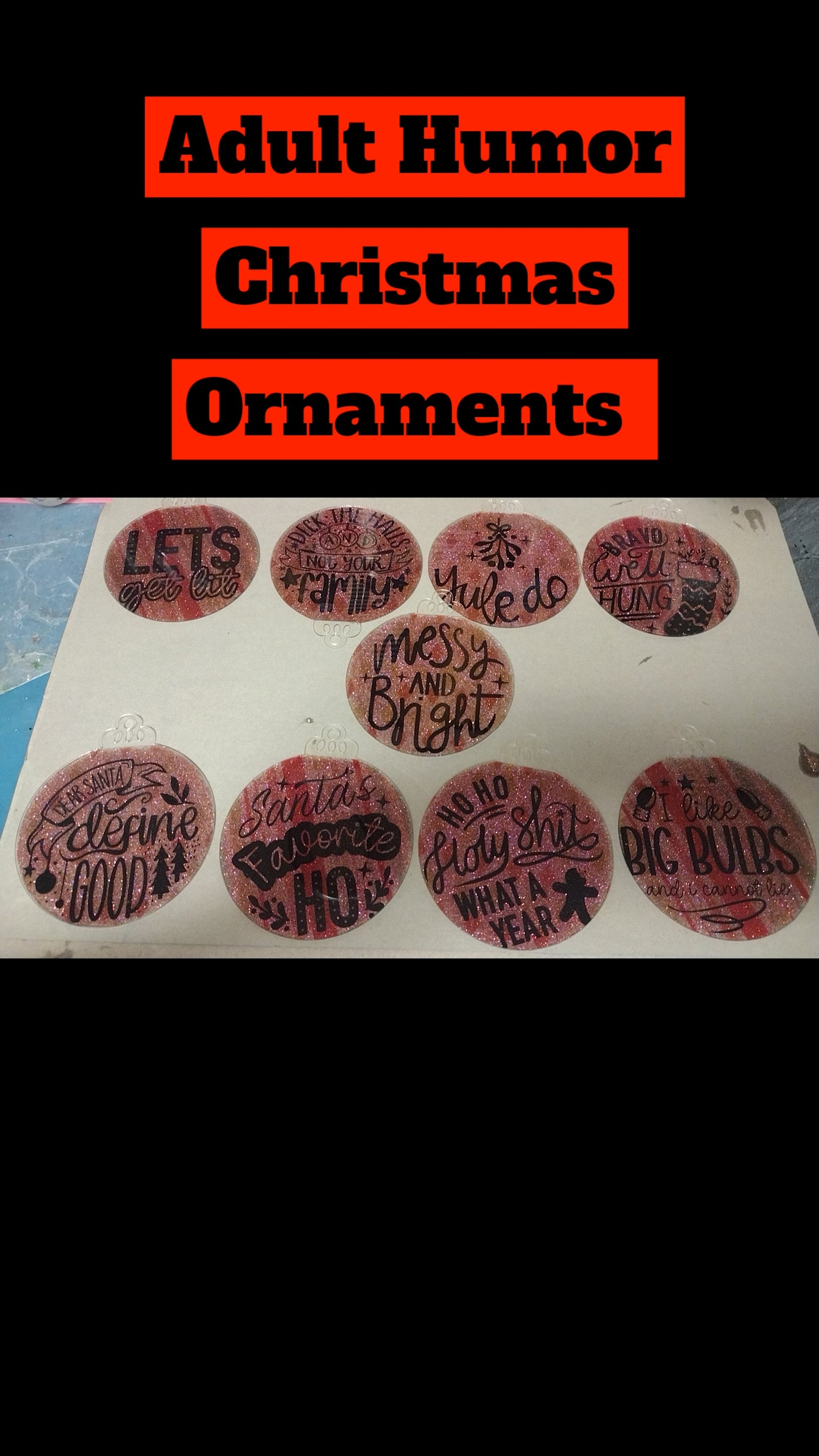 Adult Humor #2 Christmas Tree Ornaments